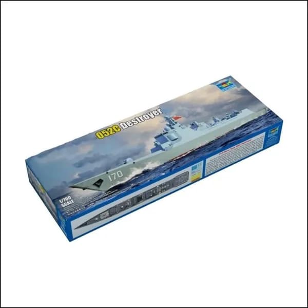 Эксклюзивная сборная модель эсминца ПЛА типа 052C в масштабе 1/700 от Trumpeter, артикул 06730