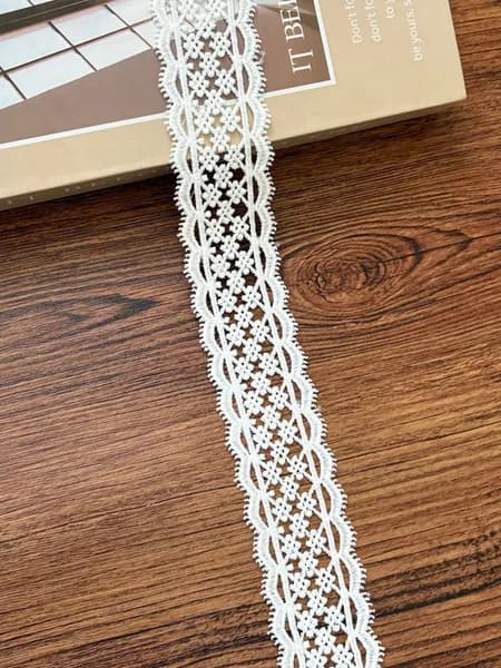 Кружево вязаное шир2 m x 4.4cm cm декоративная лента для одежды, шитья, украшения платьев и нижнего белья