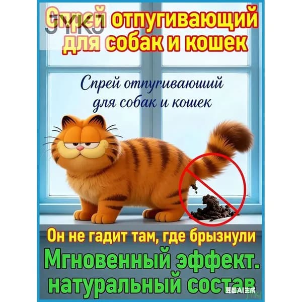 Спрей-корректор для кошек и собак с мгновенным отпугивающим эффектом на натуральной горькой основе 150 мл