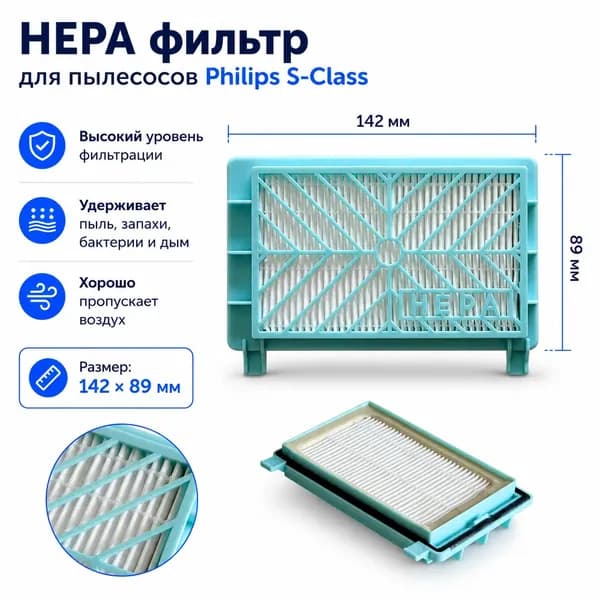 Фильтр HEPA для пылесосов Philips S-Class FC8734