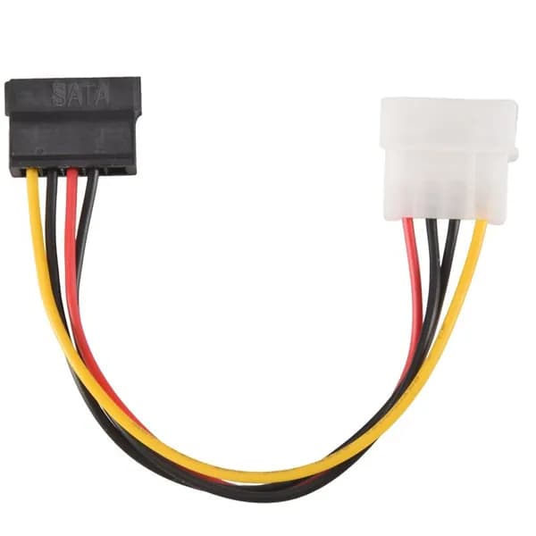 (D B X T) Кабель-переходник адаптера sata power женский-molex мужской, 6 дюймов