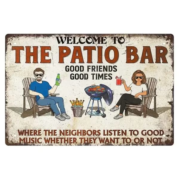 Жестяная табличка BBQ в стиле ретро, металл, 20х30 см