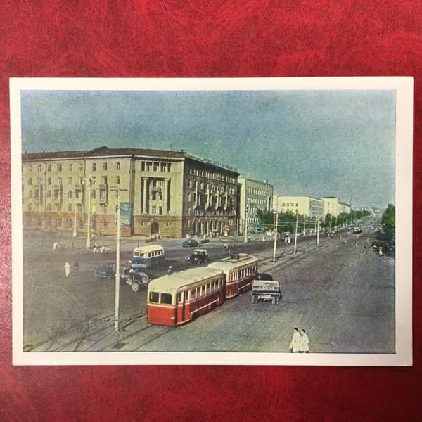 Открытка Винтажная Комсомольская Площадь фото Грановского 1962 год Арт 9