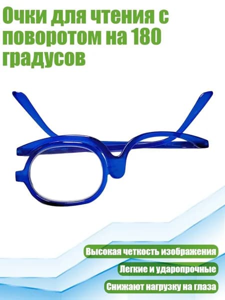 Очки для чтения с поворотом на 180 градусов, Синий - 3