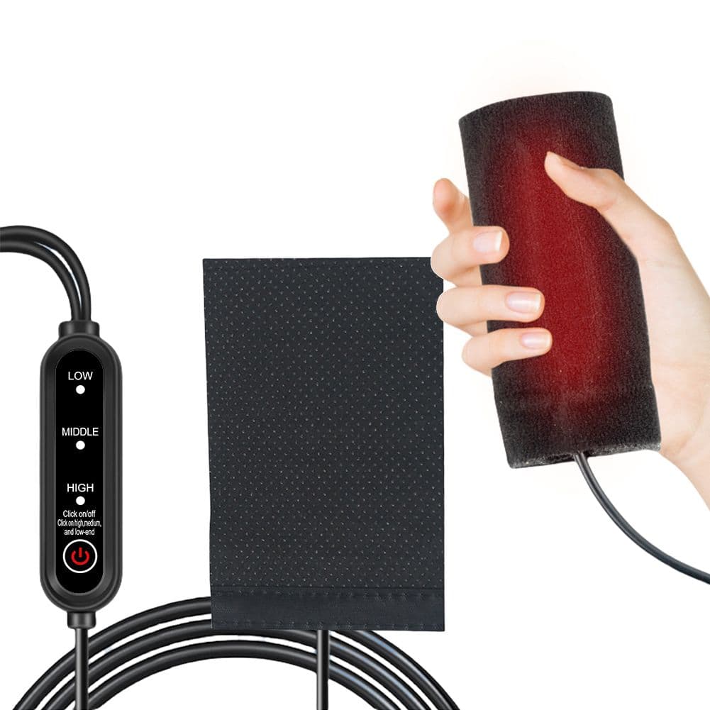 USB-подогрев ручек для мотоцикла и эл. велосипеда, регулируемая температура, 3 уровня, чёрный