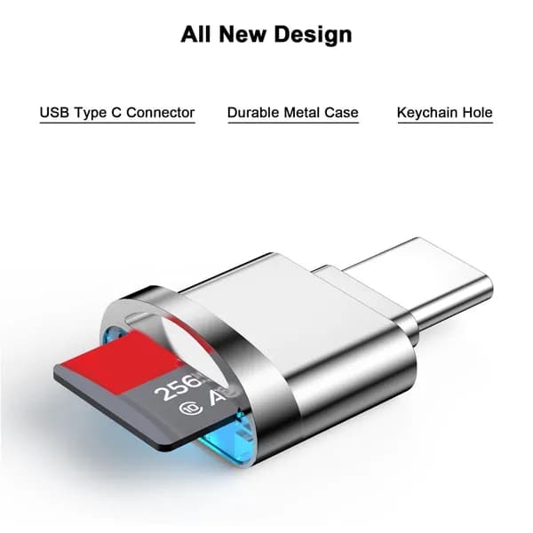 Адаптер для чтения карт Micro-SD, USB Type C - Micro-SD/TF адаптер для Type-C,B
