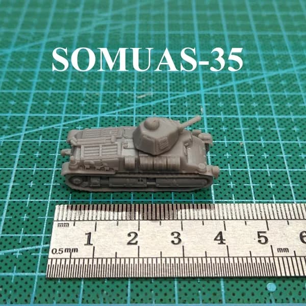 Миниатюрная модель танка в масштабе 1:144, изготовленная из смолы с помощью 3D-печати, Вторая мировая война, Великобритания, Франция, Италия, Польша, Япония, танки H39/Matilda/Churchill/Char B1