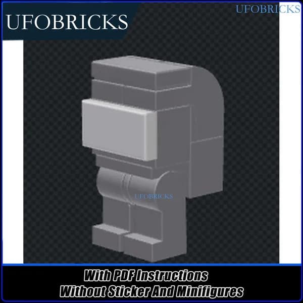 7шт.Конструктор Simple Among Us Crewmate Minifig Набор строительных блоков