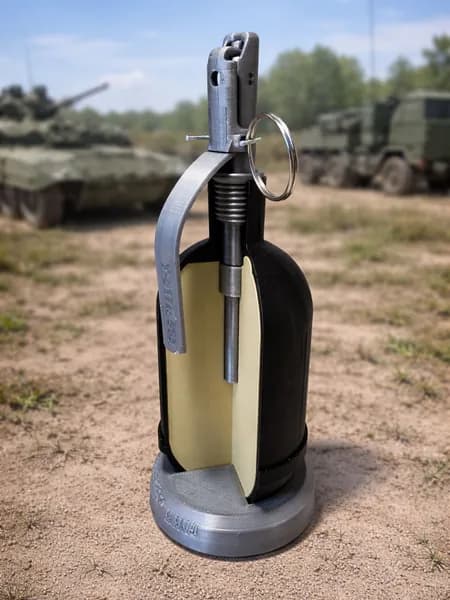 Макет пластиковый ручной газовой гранаты РГ-60 АЗ (в разрезе)