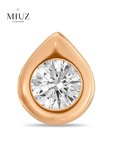 Подвеска из красного золота 585 пробы с Фианитом MIUZ Diamonds