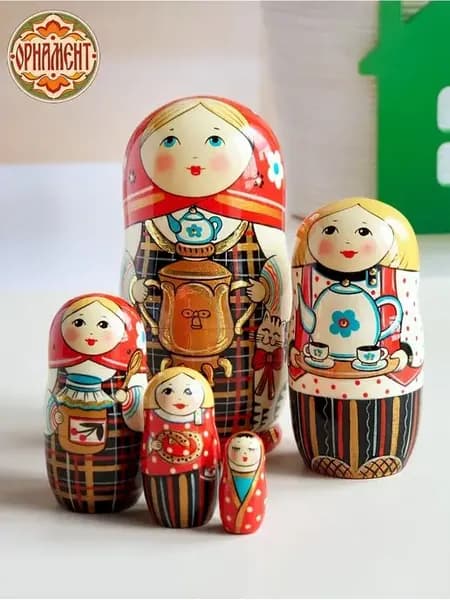 Матрешка деревянная детская развивающая игрушка