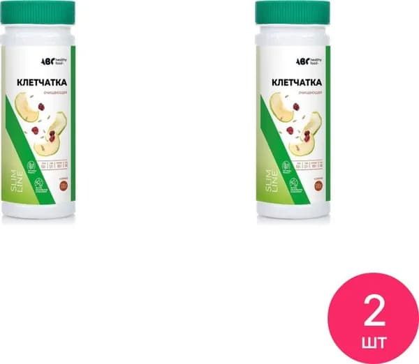Клетчатка сибирская очищающая ABC Healthy Food / AБC Хэлси фуд для очищения кишечника банка 170г / для похудения (комплект из 2 шт)
