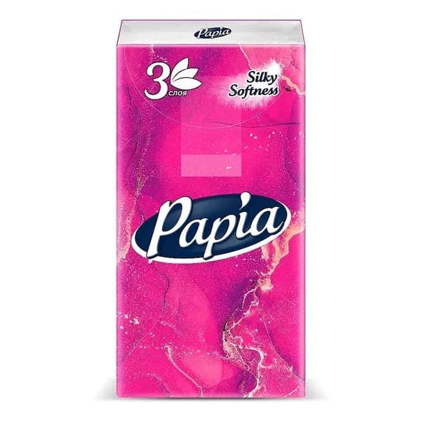 Платочки бумажные Papia Classical 3 слоя 10 шт