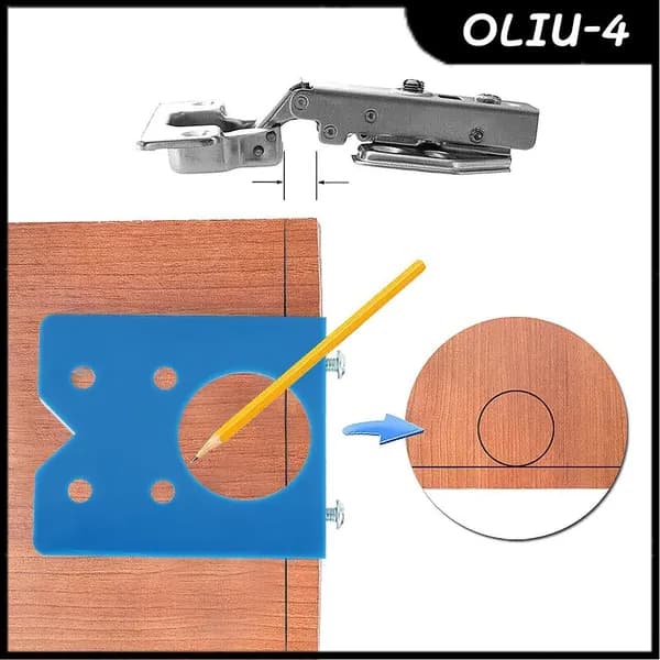 Hinge Jig Drill Guide, эффективный инструмент для быстрого сверления петель, для домашних мастеров и профессионалов