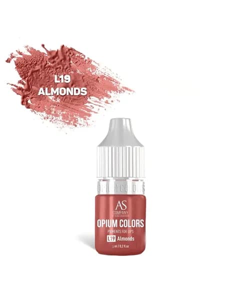 Пигмент для перманентного макияжа губ L19 ALMONDS 3мл (OPIUM COLORS) AS-Company
