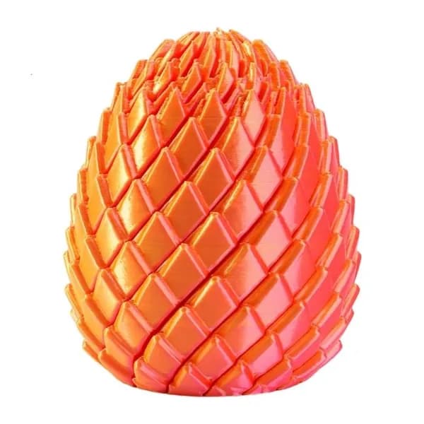 3D-печать нового яйца Слизистого Дракона-Dream Orange-5,5 СМ