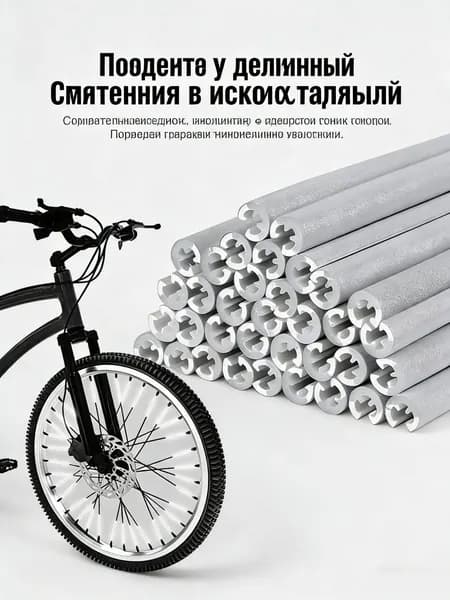 Светоотражатели на спицы велосипеда, 36 шт, серебристые