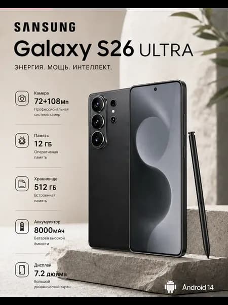 Смартфон Galexy S26 Ultra копия люкс 12 ГБ +512 ГБ Global