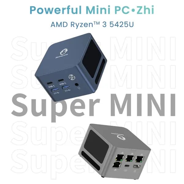 Мини-ПК 5425U (AMD Ryzen 3 5425U, RAM 8 ГБ, AMD Radeon, ), серый