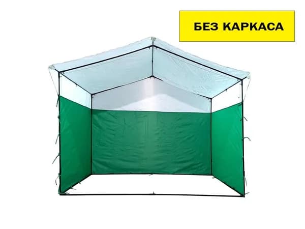 Тент для торговой палатки 2х3 м Технотент, бело-зеленый