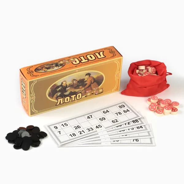 Русское лото, настольная игра Охотники на привале , 24 10 см