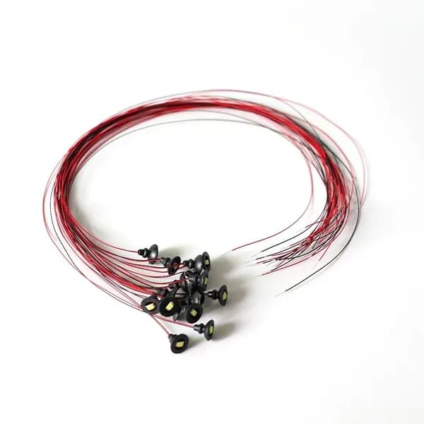 Миниатюрные LED прожекторы 3V для макетов 5 шт. Освещение для железнодорожных макетов и диорам, DIY материалы