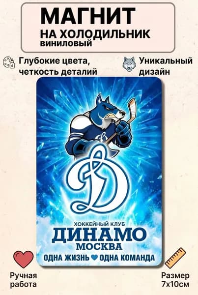 Магнит на холодильник,Динамо хоккей