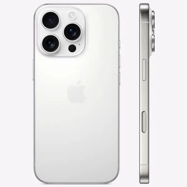 Муляж iPhone 16 Pro White Titanium / Макет-копия смартфона Айфон 16 Pro белый титан / Образец для витрины iPhone 16 Pro титановый белый