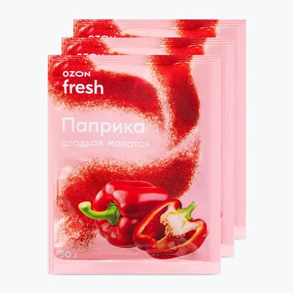 Паприка молотая 50 г х 3 шт, Ozon fresh