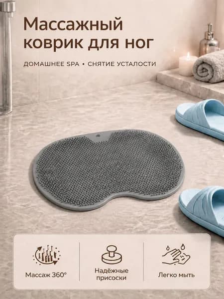 Коврик для мытья ног в ванну и душ