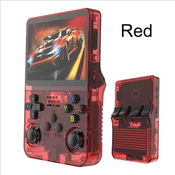 Портативная игровая консоль R36S, 3,5-дюймовый IPS-экран, 64 ГБ, классические игровые консоли в стиле ретро, система Arkos, портативный карманный видеоигровой плеер