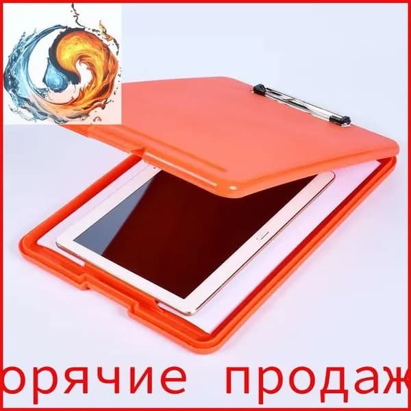 Папка-планшет для письма формата А4-однотонная, черная-XB-CJ0913