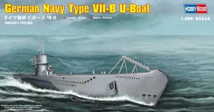 HobbyBoss 83504 1/350 Подводная лодка U-7B ВМС Германии