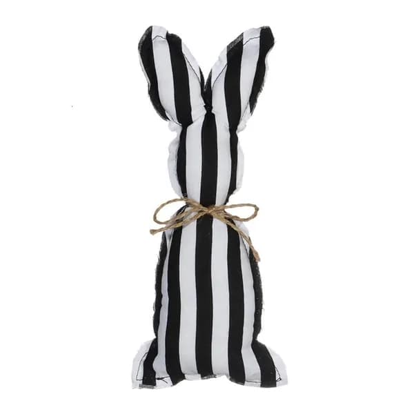 Вешалка-кролик из фетра для Пасхи, 17 cm - черно - белая полоса