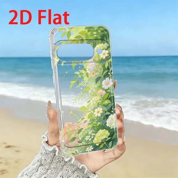 Цветочный принт подходит для MotoEdge 50 Neo / Edge 50 Pro 5G / G04 / G13 / G23 / G40 Fusion / G53 / G60 Прозрачный пакет TPU Телефонный чехол Простой модный защитный чехол
