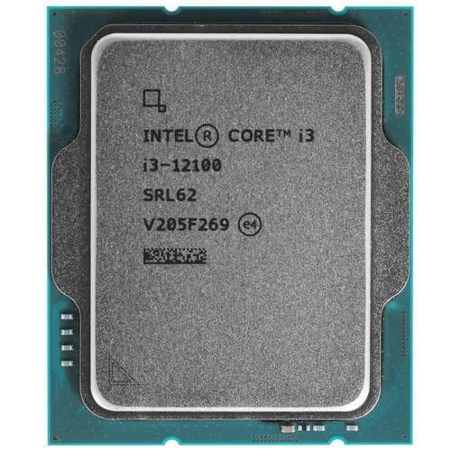 Процессор Intel Core i3-12100 OEM (CM8071504651012-SRL62) - LGA 1700, 4 x 3.3 ГГц, L2 - 5 МБ, L3 - 12 МБ, 2хDDR4, DDR5-4800 МГц, Intel UHD Graphics 730, TDP 89 Вт