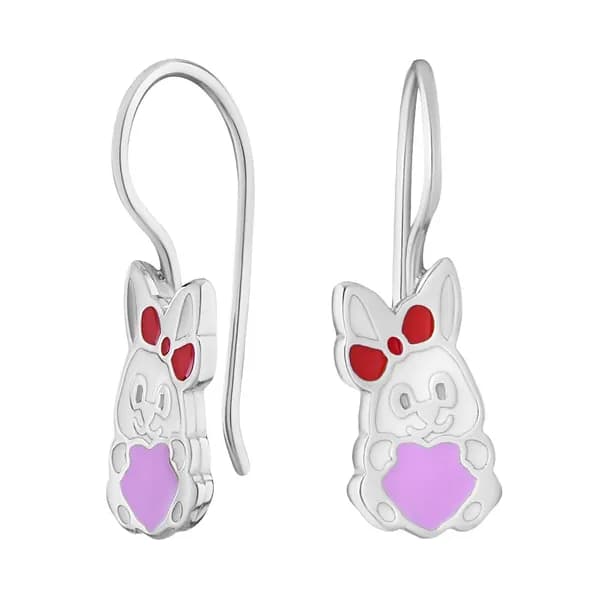 Серьги детские ювелирные серебро 925