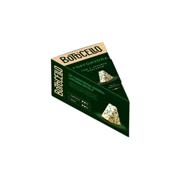 Сыр с голубой плесенью Gorgonzola, 50%, 100 г, Botticello