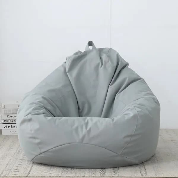 Bean-Bag Кресло-мешок Груша, Оксфорд, Размер M,светло-серый