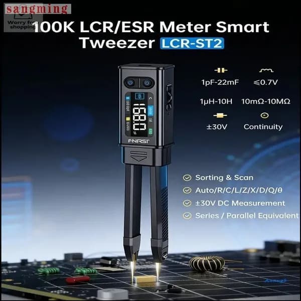 Технические пинцеты FNIRSI LCR-ST2 высокоточный портативный тестер компонентов второго поколения.