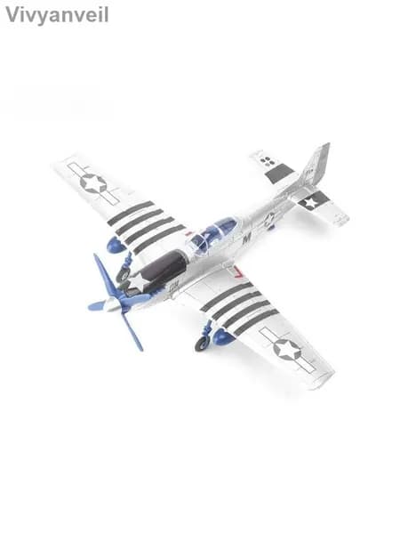 Сборная модель самолета P-51 Mustang DIY Серебряный