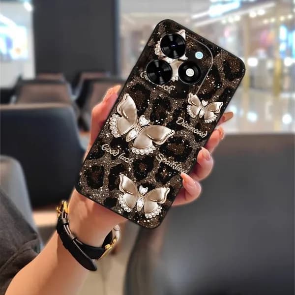 Чехол Lulumi для Tecno Spark Go 2024/Spark20C/BG6/POP8, масляная живопись, задняя крышка, противоударный, симпатичный, из ТПУ
