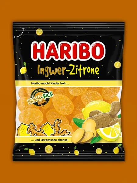 Мармелад HARIBO Ingwer Zitrone (Имбирь и Лимон) 160г Германия