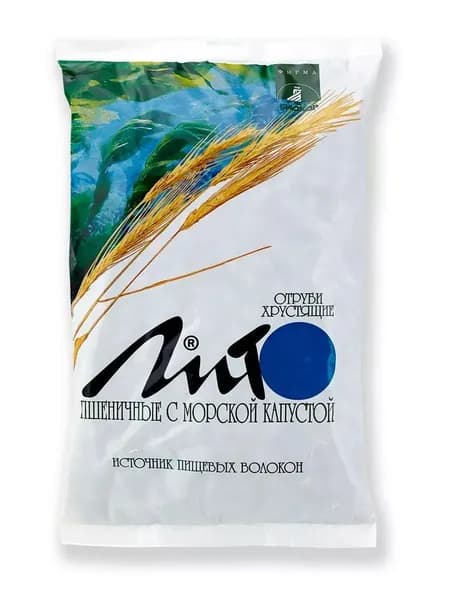 Отруби Лито хрустящие морская капуста, кальций, 200г