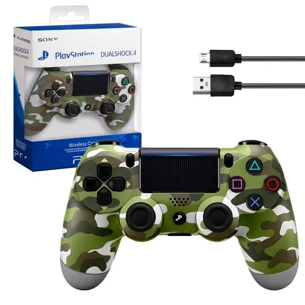 Джойстик PS4 DualShock беспроводной, Хаки зеленый
