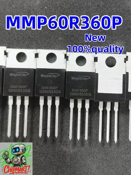 5 шт. 60R360P MMP60R360PTH TO-220 MOSFET 650В 11А (новый)