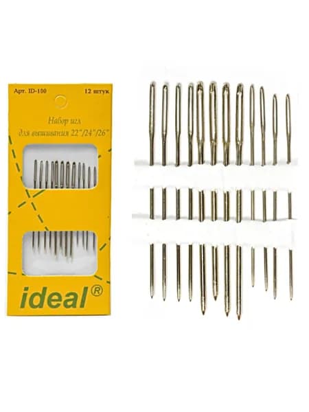 Набор игл IDEAL для вышивания 12 шт