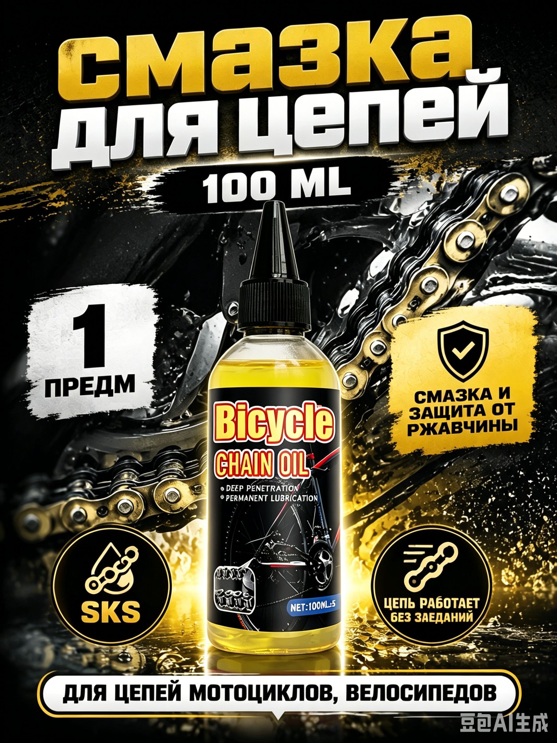 Смазка автомобильная Антифрикционная, 100 мл, 1 шт.
