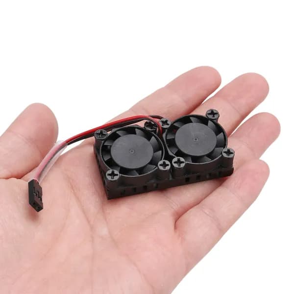 Двойной вентилятор с радиатором, двойные вентиляторы охлаждения для Raspberry Pi 4B 3B+