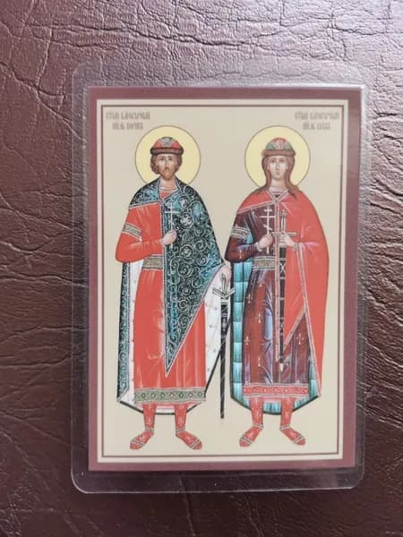 Иконка в машину "Князья Борис и Глеб"